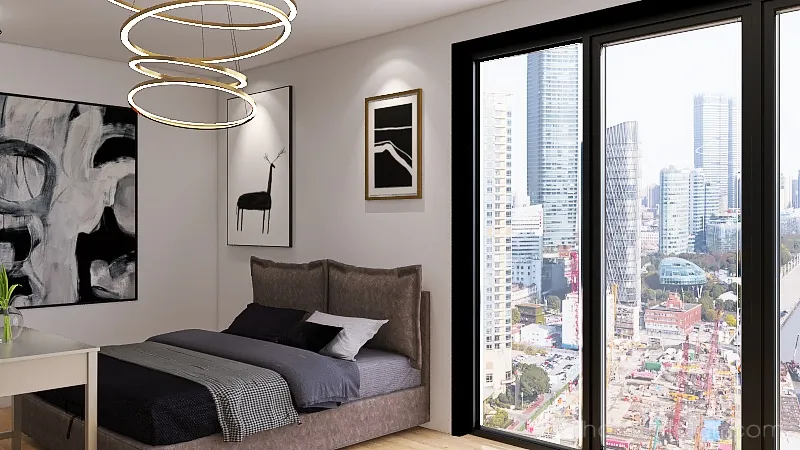 Modern Hotel Room 3d design renderings