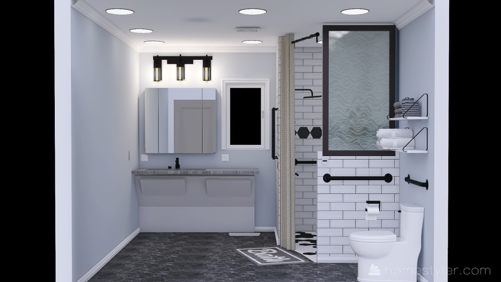 Copy of ADA Bathroom for Wallpaper 3d design renderings