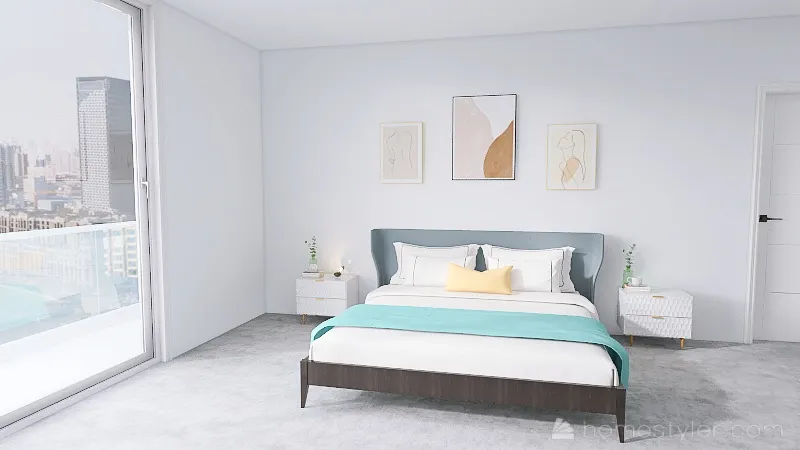 Complete.bedroom 3d design renderings