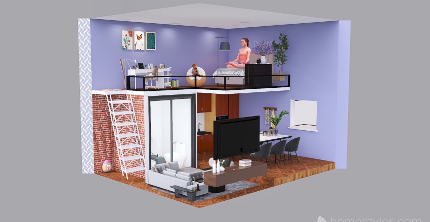 #MiniLoftContest - My House 3d design renderings