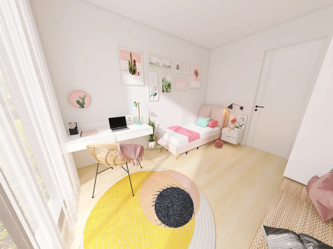 Ela's room 3d design renderings