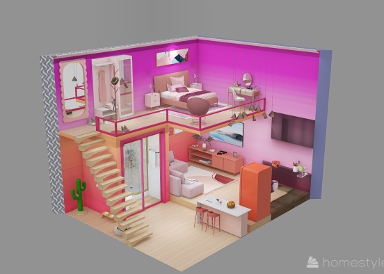 Barbie House #MiniLoftContest Design Rendering