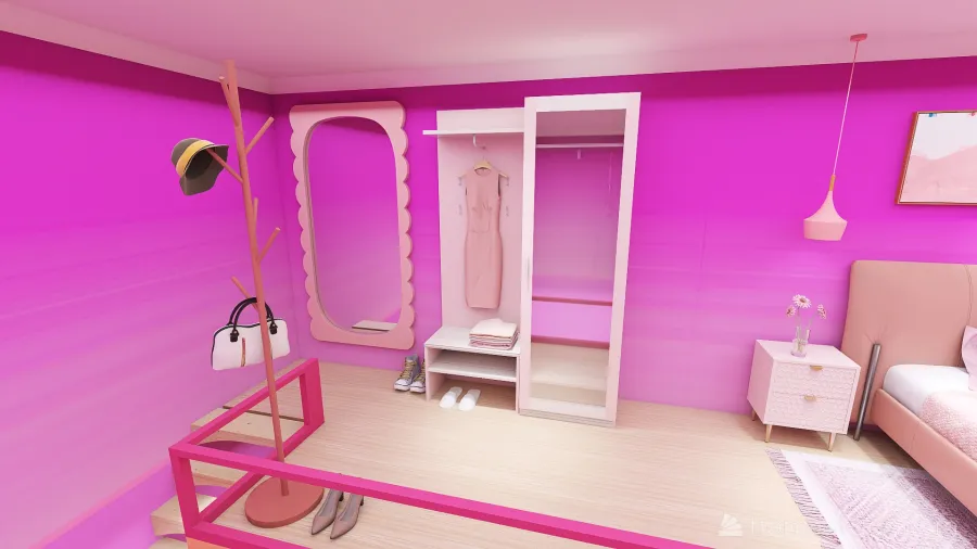 Barbie House #MiniLoftContest 3d design renderings