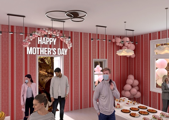 Happy Mother's Day-Party Design Rendering