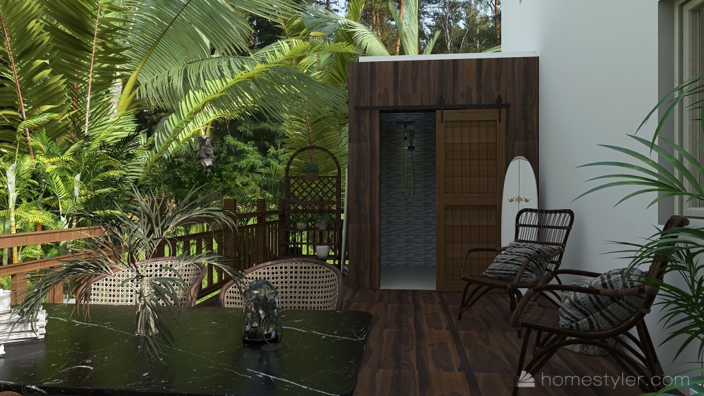Surf Side Cottage 3d design renderings