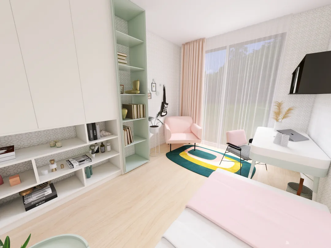 Laura's room 3d design renderings