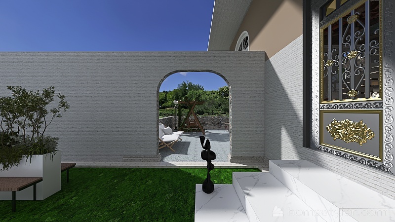 Viale d'ingresso 3d design renderings