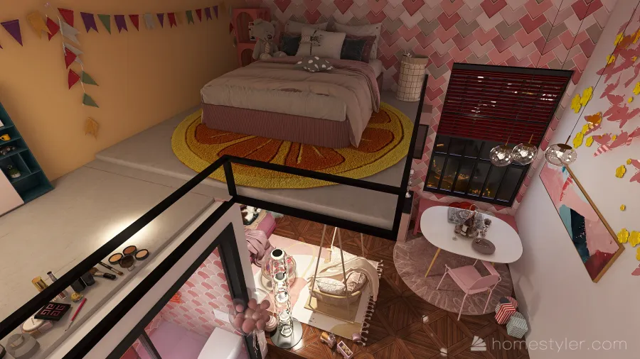 Dollhouse #MiniLoftContest 3d design renderings