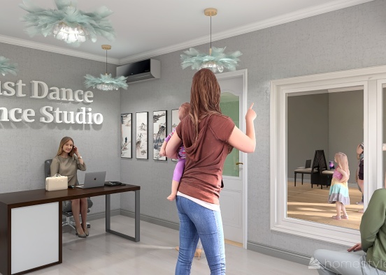 Just Dance Dance Studio Design Rendering