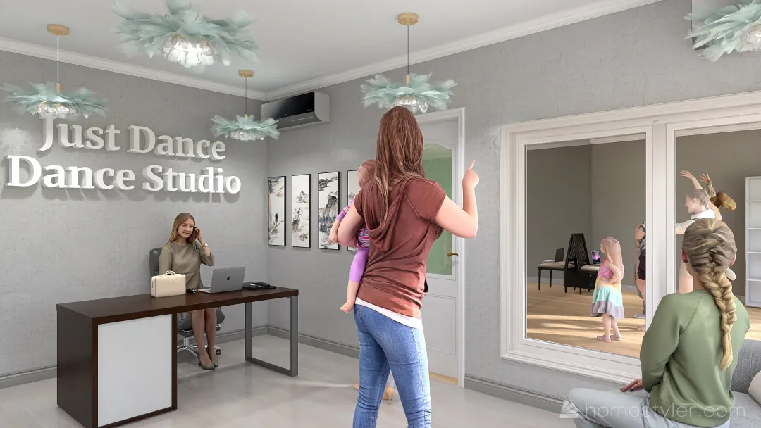 Just Dance Dance Studio 3d design renderings