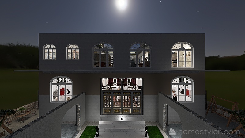 the party villa 3d design renderings