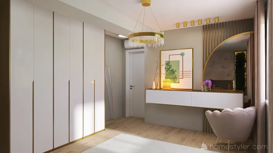 Dormitor Monica Serban 3d design renderings