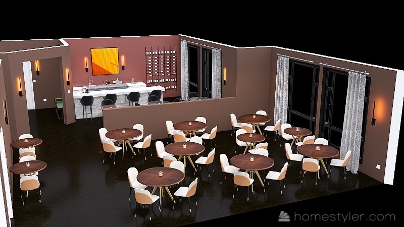 Restaurant 3d design picture 214.16
