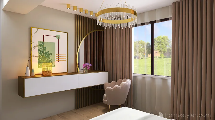 Dormitor Monica Serban 3d design renderings