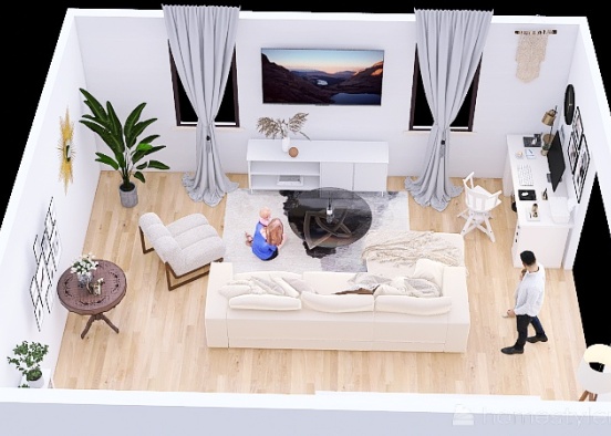 Vianey Herrera- living room Design Rendering