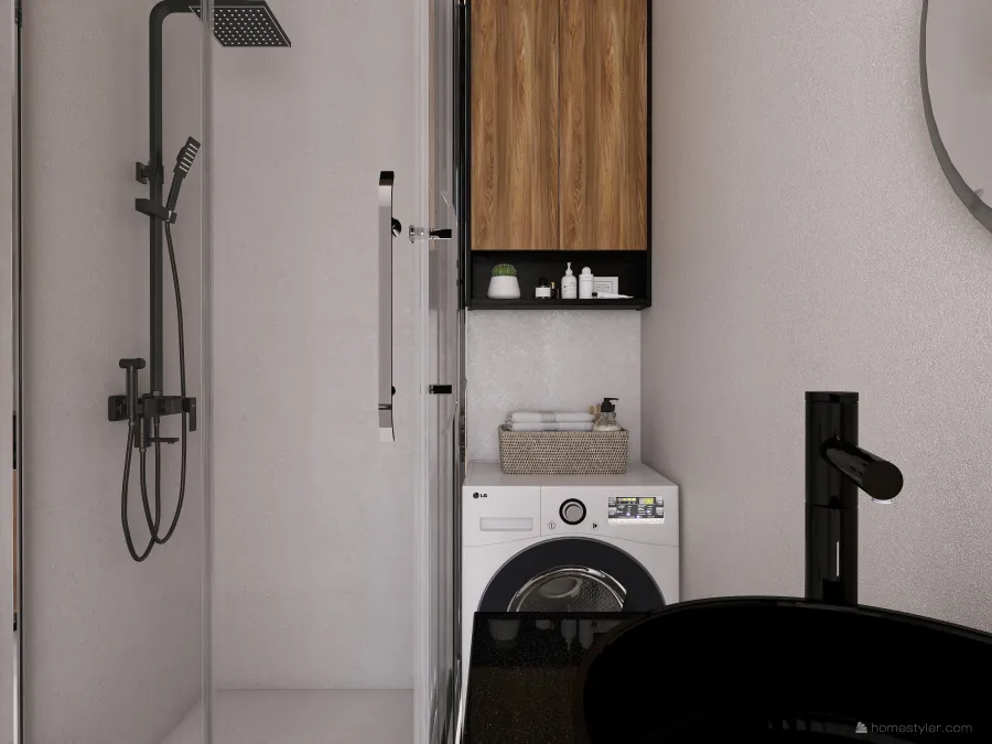 Modern small apartment 37m² 3d design renderings