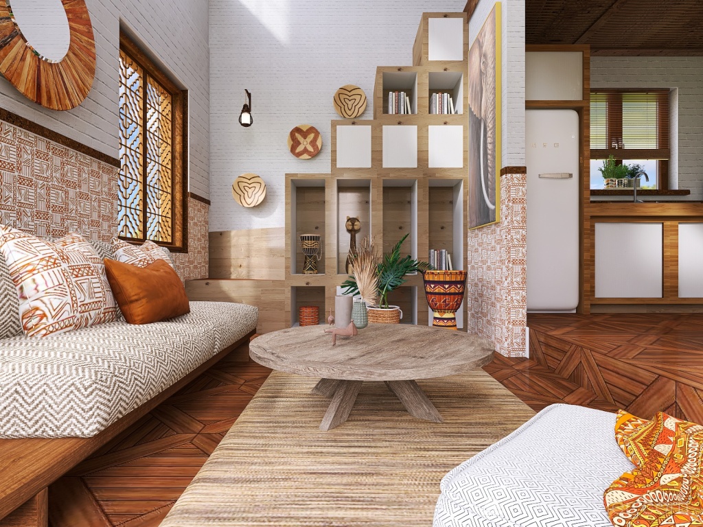 #MiniLoftContest - ethnic inspired 3d design renderings