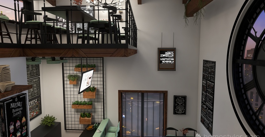 #MiniLoftContest-Cuppa' Tea Café 3d design renderings
