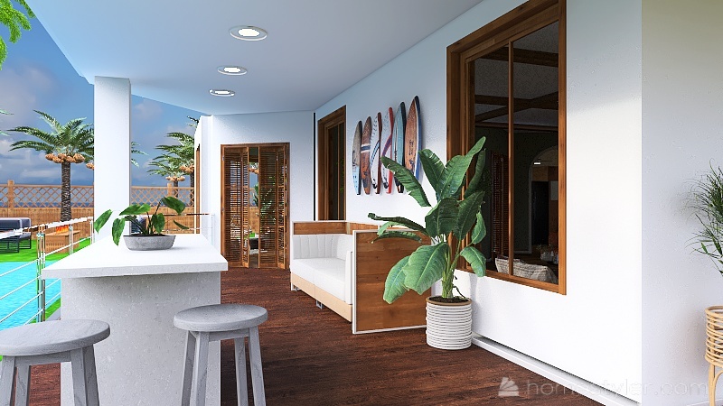 Puerto Rico Cottage 3d design renderings