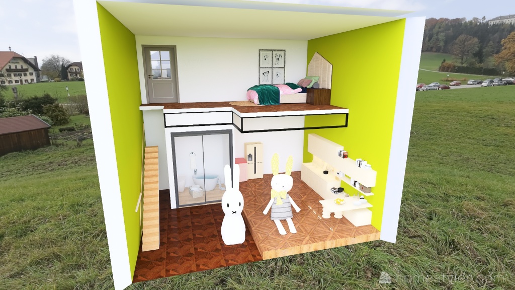 #MiniLoftContest-My Dollhouse 3d design renderings