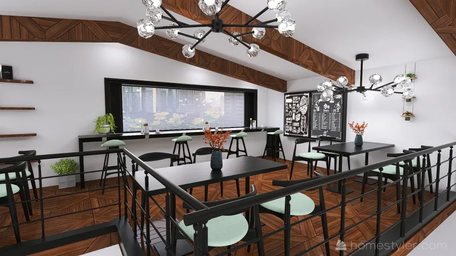 #MiniLoftContest-Cuppa' Tea Café 3d design renderings