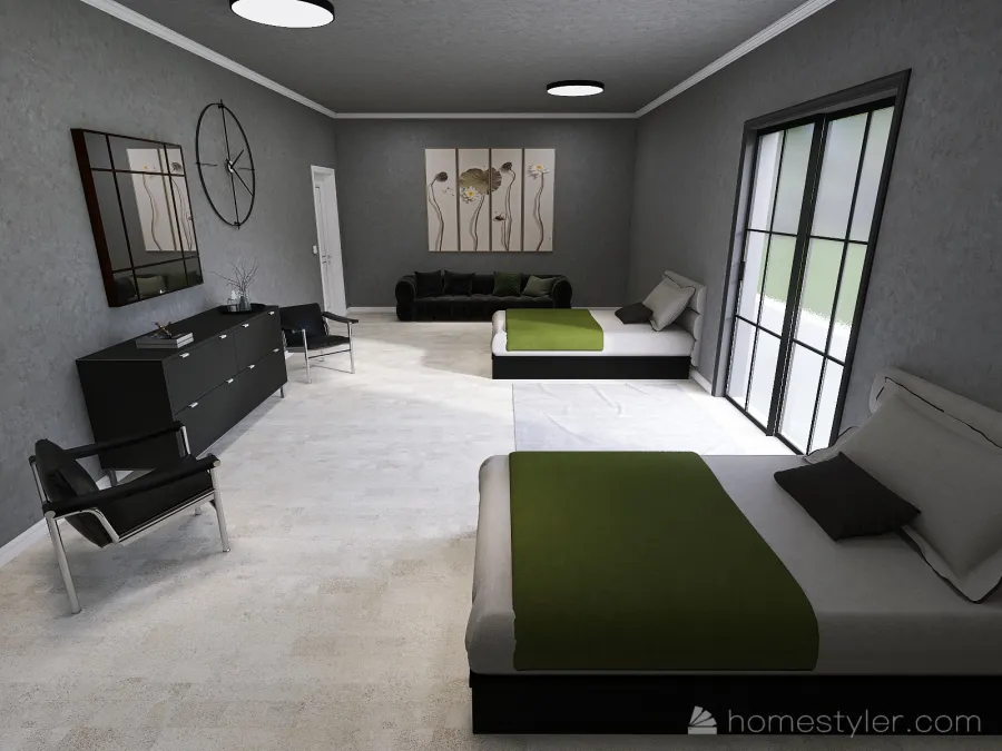 Second Bedroom 3d design renderings
