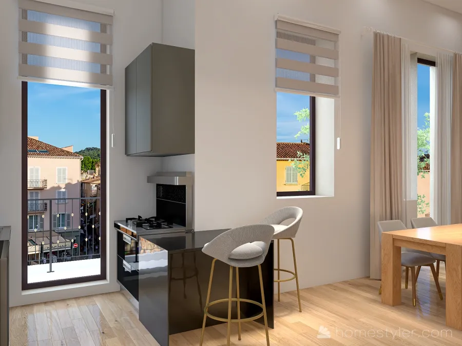 appartamento a Torino 3d design renderings