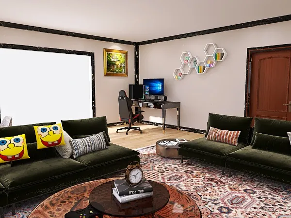 Juan mendoza living room 3d design renderings