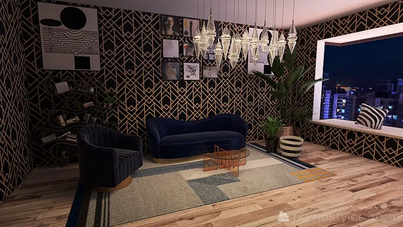 Arsty Aesthetic Living Room :0 3d design renderings