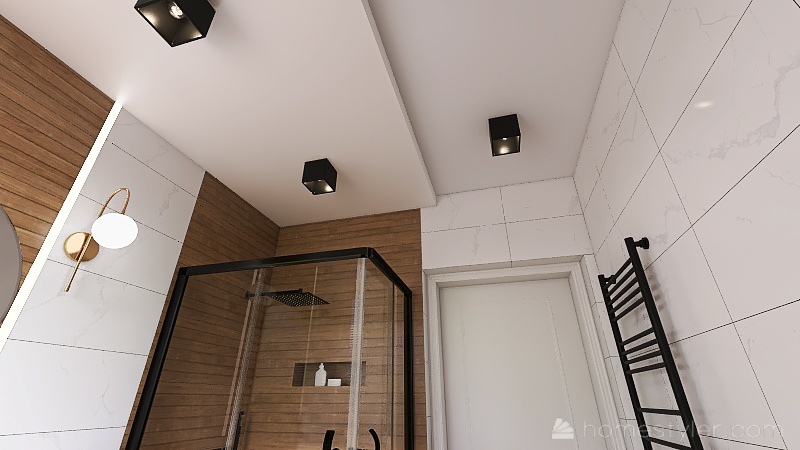 Dolna łazienka 3d design renderings