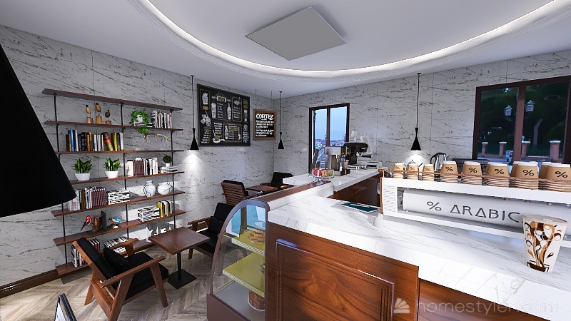 #Cafe Contest cafés pequenos 3d design renderings