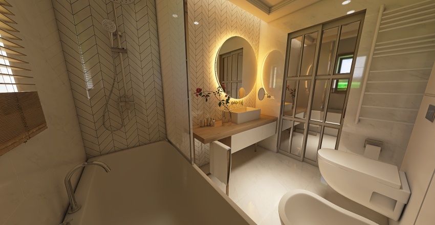 Light bathroom of Afr 3d design renderings