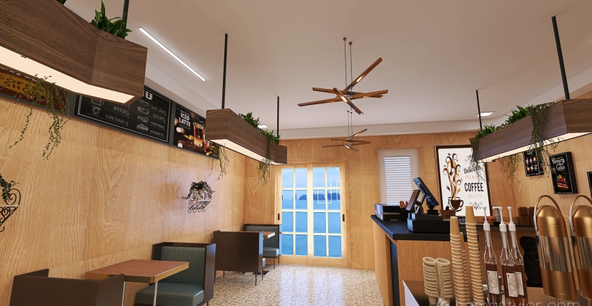 #Cafe Contest cafés pequenos 3d design renderings