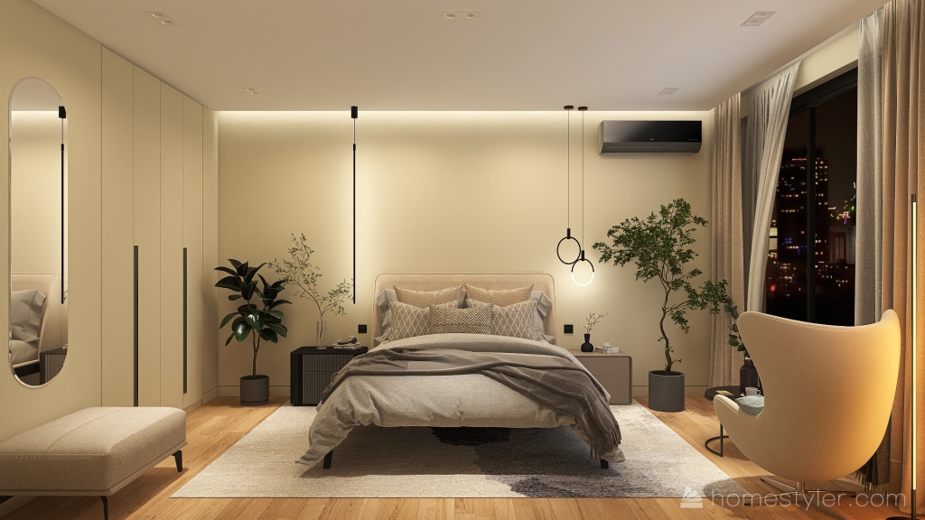 Проект спальни для Алёны 3d design renderings