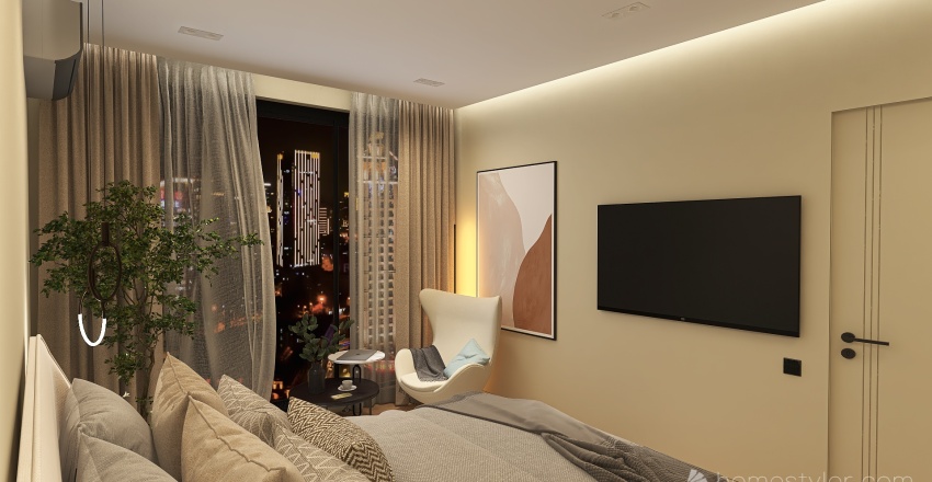 Проект спальни для Алёны 3d design renderings
