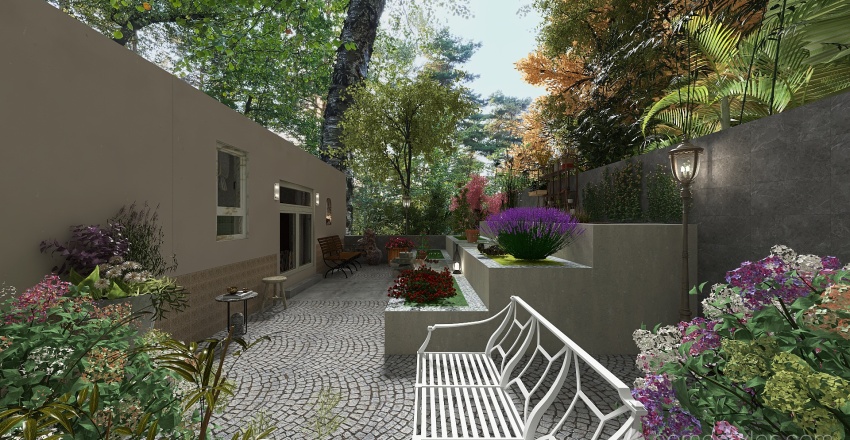 giardino 3d design renderings