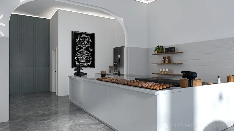 Padaria 3d design renderings