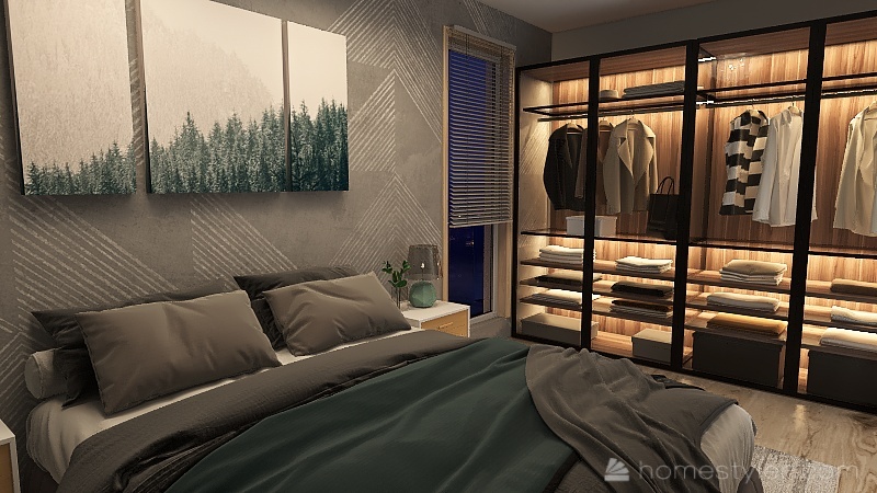 Modern Natural Inspired Apartment 3d design renderings