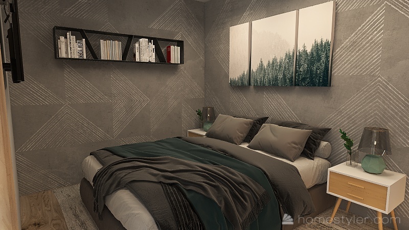 Modern Natural Inspired Apartment 3d design renderings