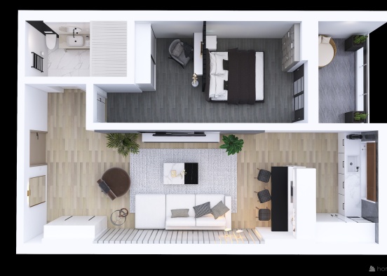 Apartament Solid House Design Rendering