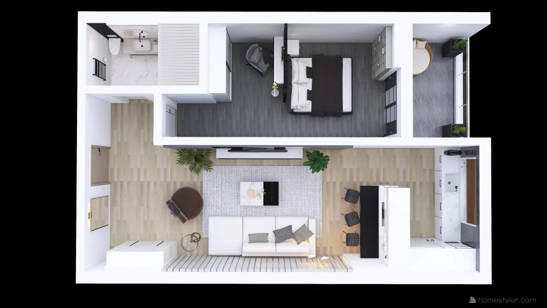 Apartament Solid House 3d design renderings