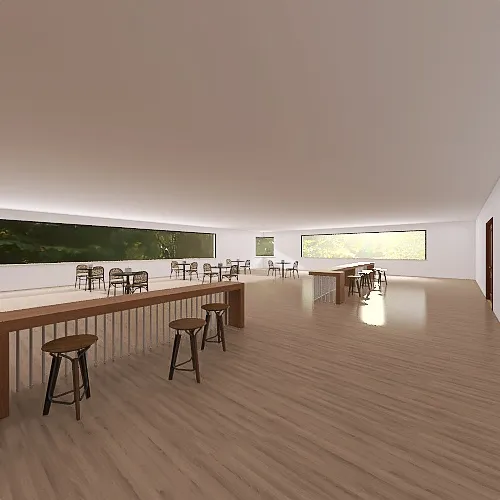 Cafe 3d design renderings