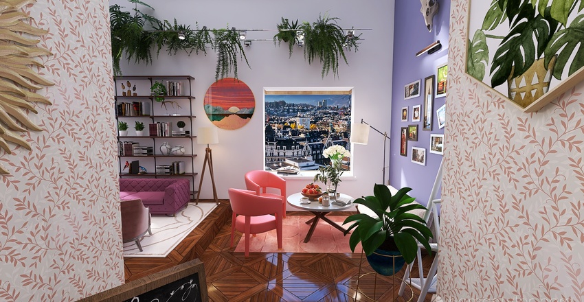 Cafe 3d design renderings