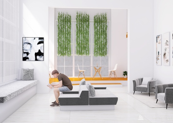 Copy of Hotel Lobby and Reception Design Rendering
