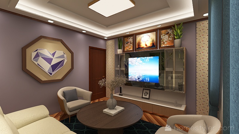 Mini Lounge 3d design renderings