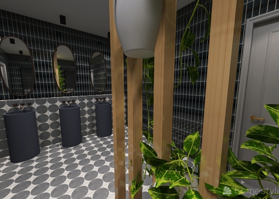 Men's Bathroom 3 Design Rendering
