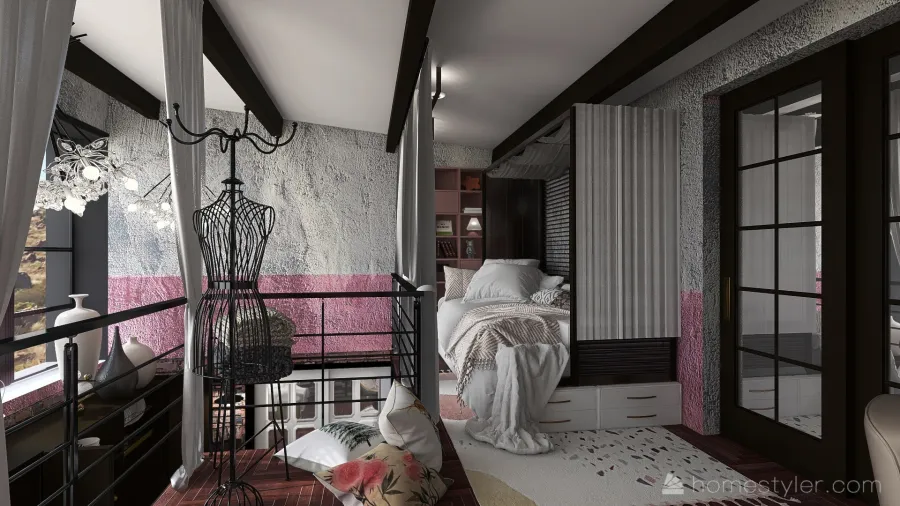 #MiniLoftContest-in pink tones 3d design renderings