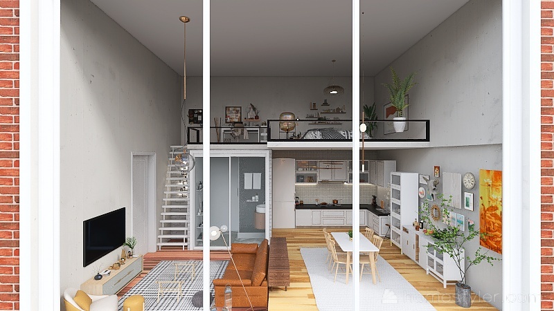 #MiniLoftContest Urban Apartment 3d design renderings