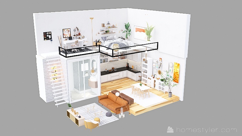 #MiniLoftContest Urban Apartment 3d design picture 39.78