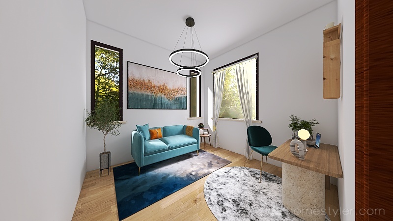 Small Office /guest room  - Berwick -Minta farm 3d design renderings
